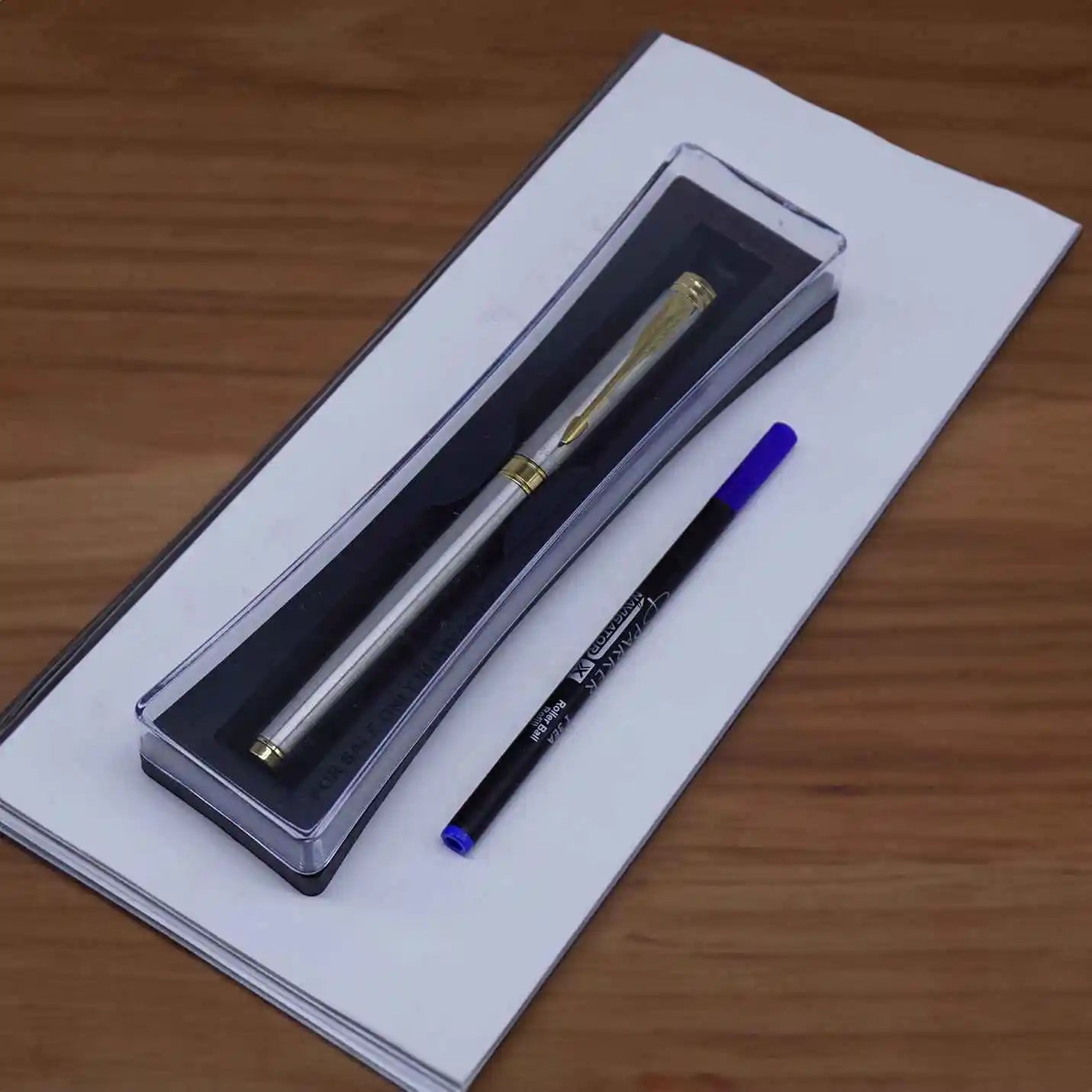 Best-Quality Parker Folio Stainless Steel Roller Ball Pen